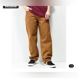 Empyre Loose Fit Tobacco Denim Skate Pants Size 28